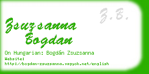 zsuzsanna bogdan business card
